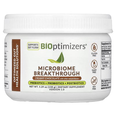 Bioptymiatory, przełom mikrobiomu, prebiotyki + probiotyki + postbiotyki, kremowa czekolada, 5,29 uncji (150 g) Bioptymiatory, przełom mikrobiomu, prebiotyki + probiotyki + postbiotyki, kremowa czekolada, 5,29 uncji (150 g)