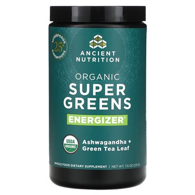 Starożytne odżywianie, organiczne super zielenie, energetyzator, 7,5 uncji (213 g)