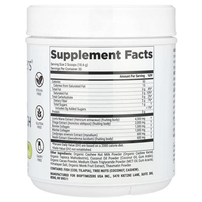 Bioptymiatory, przełom grzybowy, grzyb + kolagen, Chocolicious ™, 19,7 uncji (558 g)