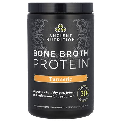 Ancient Nutrition, Knochenbrühe-Protein, Kurkuma, 1 lb (460 g)