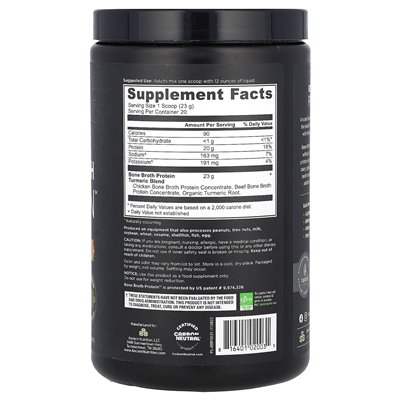 Ancient Nutrition, Knochenbrühe-Protein, Kurkuma, 1 lb (460 g)