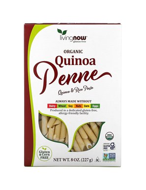 NOW Foods, Living Now, Organiczny Quinoa Penne, 8 uncji (227 g)