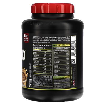 Allmax, Hexapro ™, High Protein Lean Mose, czekoladowe masło orzechowe, 5 funtów (2,27 kg)