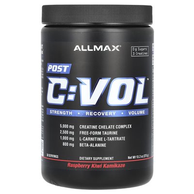ALLMAX, C:VOL™, Post, Raspberry Kiwi Kamikaze, 13.2 oz (375 g) ALLMAX, C:VOL™, Post, Raspberry Kiwi Kamikaze, 13.2 oz (375 g)
