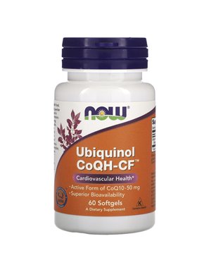 NOW Foods, Ubikwino CoQH-CF, 60 Softgeli