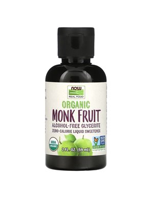 NOW Foods, Organic Monk Fruit, Liquid Sweetener, 2 fl oz (59 ml) NOW Foods, Organic Monk Fruit, Liquid Sweetener, 2 fl oz (59 ml)