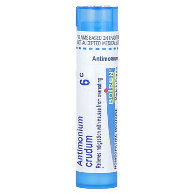 Boiron, Antimonium Crudum, 6C, Approx 80 Pellets