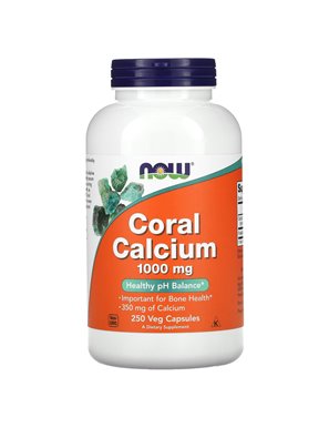 NOW Foods, Coral Calcium, 1,000 mg, 250 Vegetarian Capsules