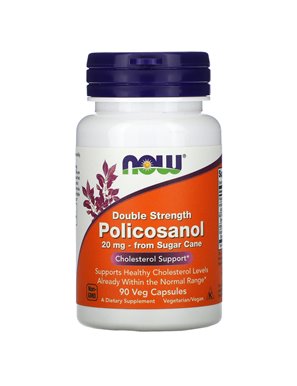 NOW Foods, Policosanol doppelte Stärke, 20 mg, 90 vegetarische Kapseln