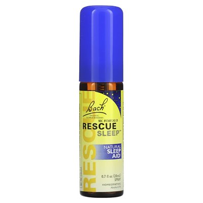 Bach, Oryginalne Remedium Kwiatowe, Ratunek Snu, Naturalny Środek Nasenny, 0.7 uncji (20 ml) Spray Bach, Oryginalne Remedium Kwiatowe, Ratunek Snu, Naturalny Środek Nasenny, 0.7 uncji (20 ml) Spray