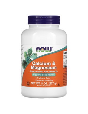 NOW Foods, Wapń & Magnez, 227 g NOW Foods, Wapń & Magnez, 227 g