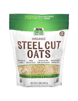 NOW Foods, Real Food, Organic Steamed Oatmeal, 2 lbs (907 g)