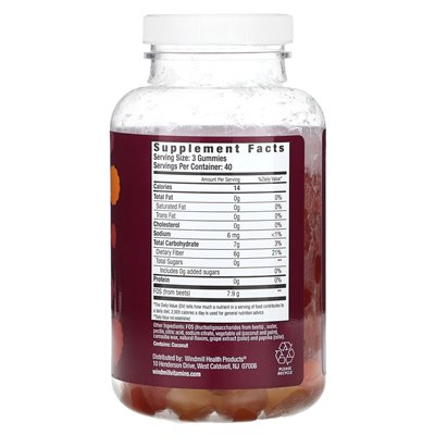 Country Farms, Fiber Optic Care, Prebiotic Gummies, Mixed Fruits, 120 Gummies
