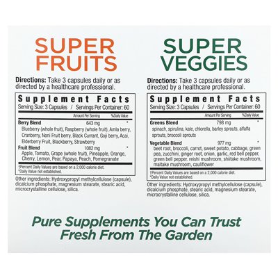 Country Farms Super Fruits & Vegetables 2 Packs 180 Capsules