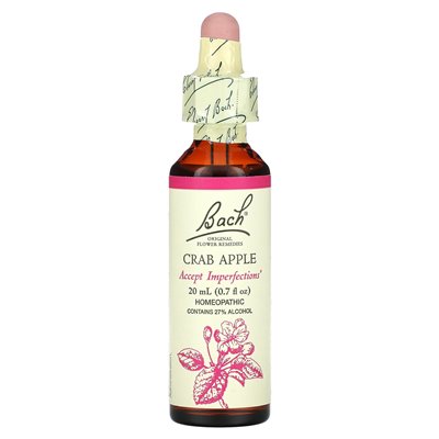 Bach, oryginalne środki zaradcze, jabłko kraba, 0,7 fl oz (20 ml)