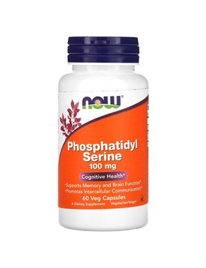 NOW Foods, Phosphatidylserin, 100 mg, 60 vegetarische Kapseln