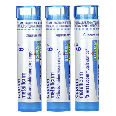 Boiron, Cuprum, Meltaway Pellets, 3 Tubes, Approx. 80 Pellets Each Boiron, Cuprum, Meltaway Pellets, 3 Tubes, Approx. 80 Pellets Each