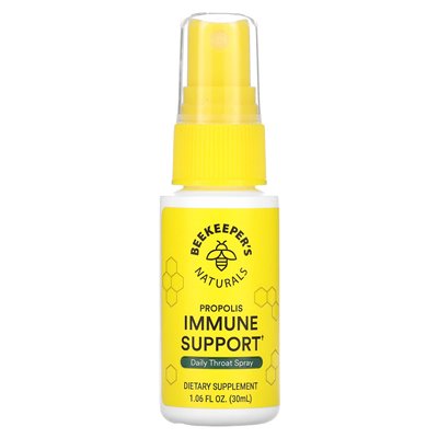 Beekeeper's Naturals, Propolis Wsparcie Układu Odpornościowego, Codzienny Spray do Gardła, 1,06 uncji (30 ml) Beekeeper's Naturals, Propolis Wsparcie Układu Odpornościowego, Codzienny Spray do Gardła, 1,06 uncji (30 ml)