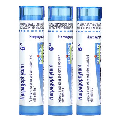 Boiron, Harpagophytum Meltaway Pellets, 3 Tubes, 80 Pellets Each Boiron, Harpagophytum Meltaway Pellets, 3 Tubes, 80 Pellets Each
