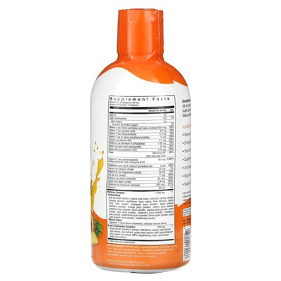 Country Farms, Morning Liquid Multivitamin, Tropical Fruits, 32 fl oz (946 ml)