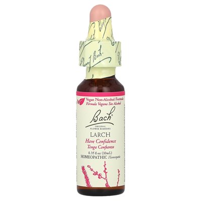 Bach, oryginalne środki zaradcze kwiatów, modrzewia, 0,35 fl oz (10 ml)