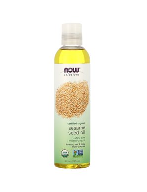 NOW Foods, Rozwiązania, Olej z nasion sezamu, Certyfikowany Ekologiczny, 8 uncji (237 ml) NOW Foods, Rozwiązania, Olej z nasion sezamu, Certyfikowany Ekologiczny, 8 uncji (237 ml)