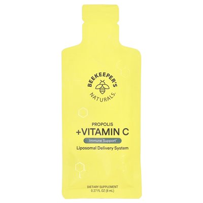 Naturals, propolis + witamina C, 12 pakietów, 0,27 fl oz (8 ml)