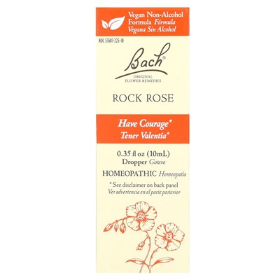 Bach, oryginalne środki zaradcze kwiatów, róży rock, 0,35 fl oz (10 ml)
