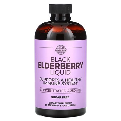 Country Farms, Black Elderberry Liquid, 8 fl oz (236 ml) Country Farms, Black Elderberry Liquid, 8 fl oz (236 ml)