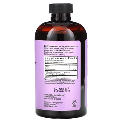Country Farms, Black Elderberry Liquid, 8 fl oz (236 ml) Country Farms, Black Elderberry Liquid, 8 fl oz (236 ml)