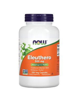 NOW Foods, Eleutherococcus, 500 mg, 250 vegetarische Kapseln NOW Foods, Eleutherococcus, 500 mg, 250 vegetarische Kapseln