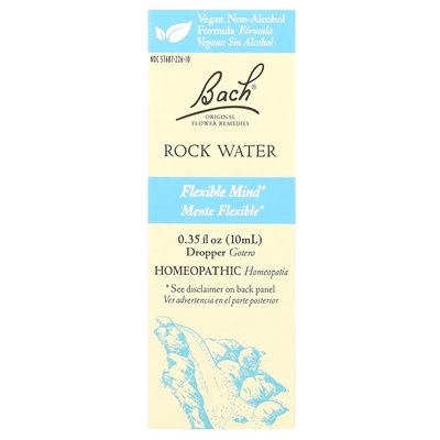 Bach, oryginalne środki zaradcze, woda skalna, 0,35 fl oz (10 ml)