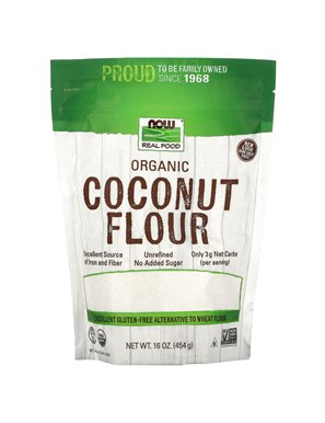 NOW Foods, Organic Coconut Flour, 16 oz (454 g)