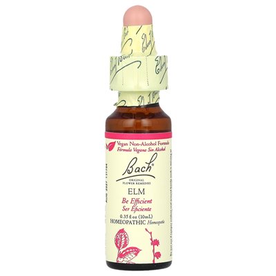 Bach, oryginalne środki zaradcze kwiatów, wiąz, 0,35 fl oz (10 ml)