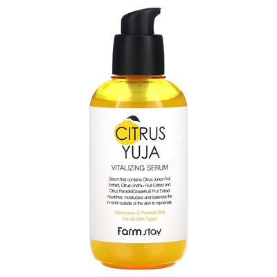 Farmstay, Citrus Yuja, Vitalizing Serum, 3.38 Fl Oz (100 ml)