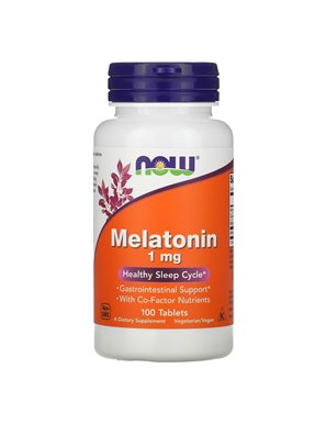 NOW Foods, Melatonin, 1 mg, 100 tablets NOW Foods, Melatonin, 1 mg, 100 tablets