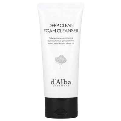 D'Aba, Deep Clean Foam, White Truffle, 2.7 fl oz (80 ml)