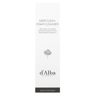 D'Aba, Deep Clean Foam, White Truffle, 2.7 fl oz (80 ml)
