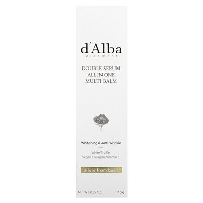 D'Aba, Duales Serum in einem Multibalsam, 0,35 oz (10 g)