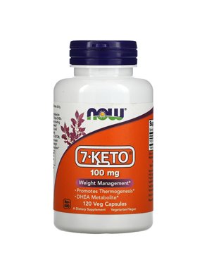 NOW Foods, 7-KETO, 100 mg, 120 Vegetarian Capsules NOW Foods, 7-KETO, 100 mg, 120 Vegetarian Capsules