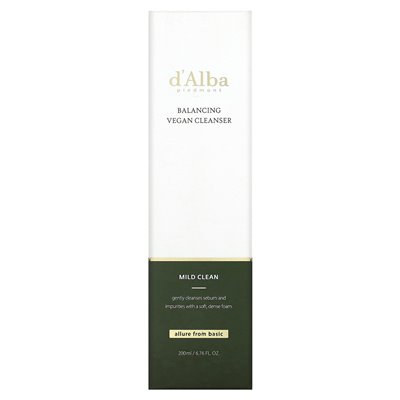 D'Aba, Balancing Vegan Cleanser, Mild Clean, 6,76 Fl Oz (200 ml)