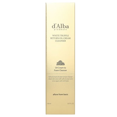 D'Aba, biały trufla powrót do oleju czyszczący, 5,07 Fl Oz (150 ml)