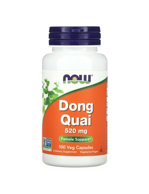 NOW Foods, Dong Quai, 520 mg, 100 Vegetarian Capsules NOW Foods, Dong Quai, 520 mg, 100 Vegetarian Capsules