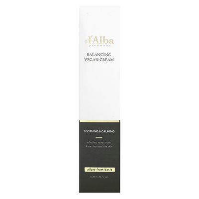 D'Aba, Balancing Vegan Cream, 1,85 Fl Oz (55 ml)