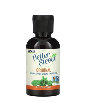 NOW Foods, Better Stevia, Zero-Calorie Liquid Sweetener, Original, 2 fl oz (59 ml) NOW Foods, Better Stevia, Zero-Calorie Liquid Sweetener, Original, 2 fl oz (59 ml)