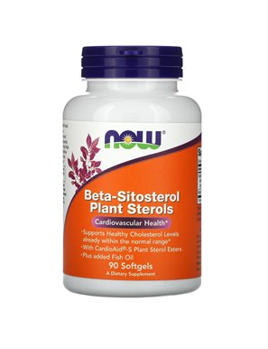 NOW Foods, Beta-Sitosterol Plant Sterols, 90 Softgels NOW Foods, Beta-Sitosterol Plant Sterols, 90 Softgels