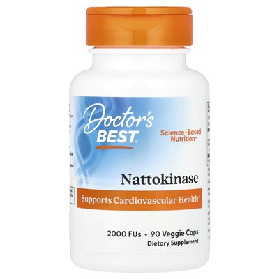 Doktor's Best, Nattokinase, 2000 FUS, 90 czapek wegetariańskich Doktor's Best, Nattokinase, 2000 FUS, 90 czapek wegetariańskich