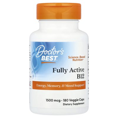 Best Fully Active B12, 1500 mcg, 180 Vegetarian Caps