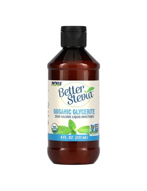 NOW Foods, Better Stevia, Zero-Calorie Liquid Sweetener, Organic Glycerin, 8 oz (237 ml)