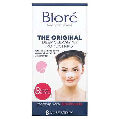 Biore, Deep Pore Strips, Original, 8 Nasenstreifen